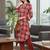 Women Printed Regular Thread Work Kurta with Trousers