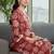 Women Printed Regular Thread Work Kurta with Trousers
