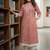 Women Ethnic Motifs Printed Regular Thread Work Kurta with Palazzos