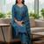Women Ethnic Motifs Regular Thread Work Kurta with Trousers & With Dupatta