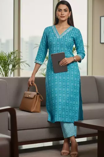 Women Ethnic Motifs Printed Regular Kurta with Trousers & With Dupatta