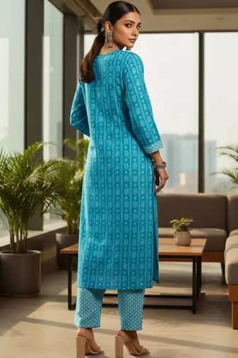 Women Ethnic Motifs Printed Regular Kurta with Trousers & With Dupatta