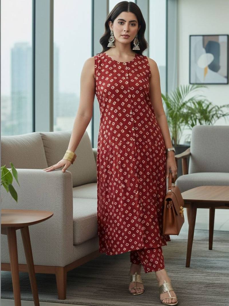 Women Ethnic Motifs Printed Regular Kurta with Trousers