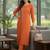 Women Ethnic Motifs Embroidered Regular Beads and Stones Kurta with Trousers