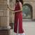 Women Ethnic Motifs Embroidered Regular Thread Work Kurta with Trousers