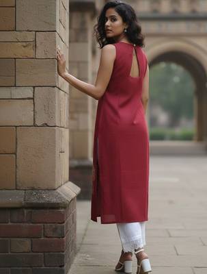 Women Ethnic Motifs Embroidered Regular Thread Work Kurta with Trousers 5