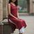 Women Ethnic Motifs Embroidered Regular Thread Work Kurta with Trousers