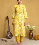Women Ethnic Motifs Printed Regular Kurta with Trousers