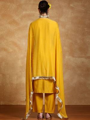 Women Ethnic Motifs Embroidered Regular Thread Work Kurta with Palazzos & With Dupatta 5