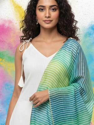 Women Regular Kurta with Palazzos & With Dupatta 3