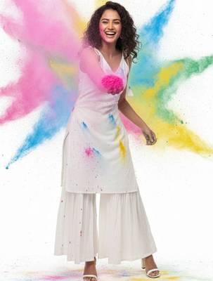 Women Regular Kurta with Palazzos & With Dupatta 5