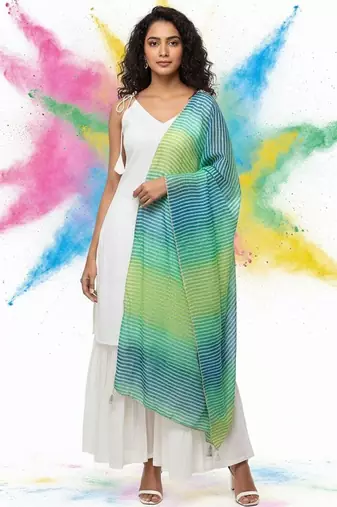 Women Regular Kurta with Palazzos & With Dupatta