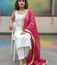 Women Regular Kurta with Trousers & With Dupatta