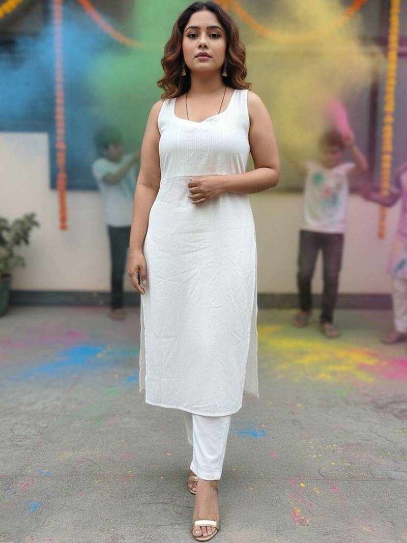 Women Regular Kurta with Trousers & With Dupatta