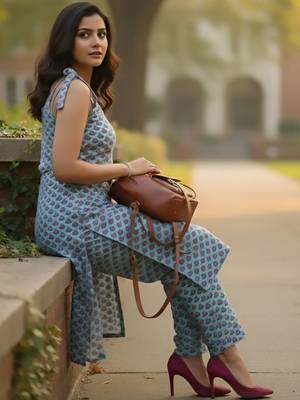 Women Ethnic Motifs Printed Regular Kurta with Trousers & With Dupatta 2