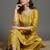 Women Ethnic Motifs Embroidered Regular Thread Work Silk Crepe Kurta with Palazzos & With Dupatta