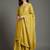 Women Ethnic Motifs Embroidered Regular Thread Work Silk Crepe Kurta with Palazzos & With Dupatta