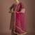Women Regular Thread Work Kurta with Palazzos & With Dupatta