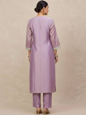 Women Ethnic Motifs Regular Kurta with Trousers & With Dupatta 5