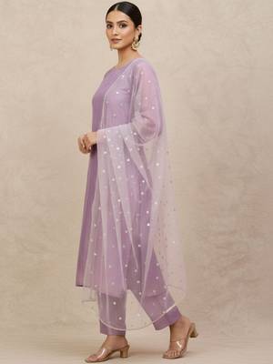 Women Ethnic Motifs Regular Kurta with Trousers & With Dupatta 7