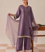 Women Regular Sequinned Kurta with Palazzos & With Dupatta