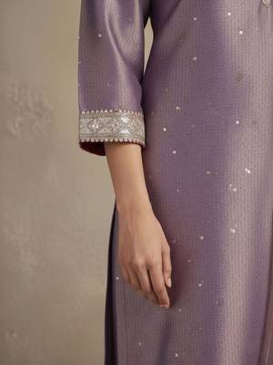 Women Regular Sequinned Kurta with Palazzos & With Dupatta 7