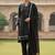 Women Regular Thread Work Kurta with Trousers & With Dupatta