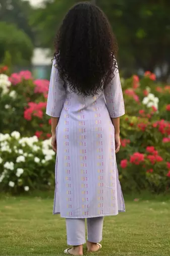Women Ethnic Motifs Printed Regular Mirror Work Kurta with Trousers