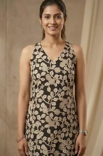 Women Floral Printed Regular Kurta with Trousers