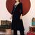Women Regular Gotta Patti Velvet Kurta with Trousers