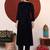 Women Regular Gotta Patti Velvet Kurta with Trousers