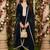 Women Regular Sequinned Velvet Kurta with Trousers & With Dupatta