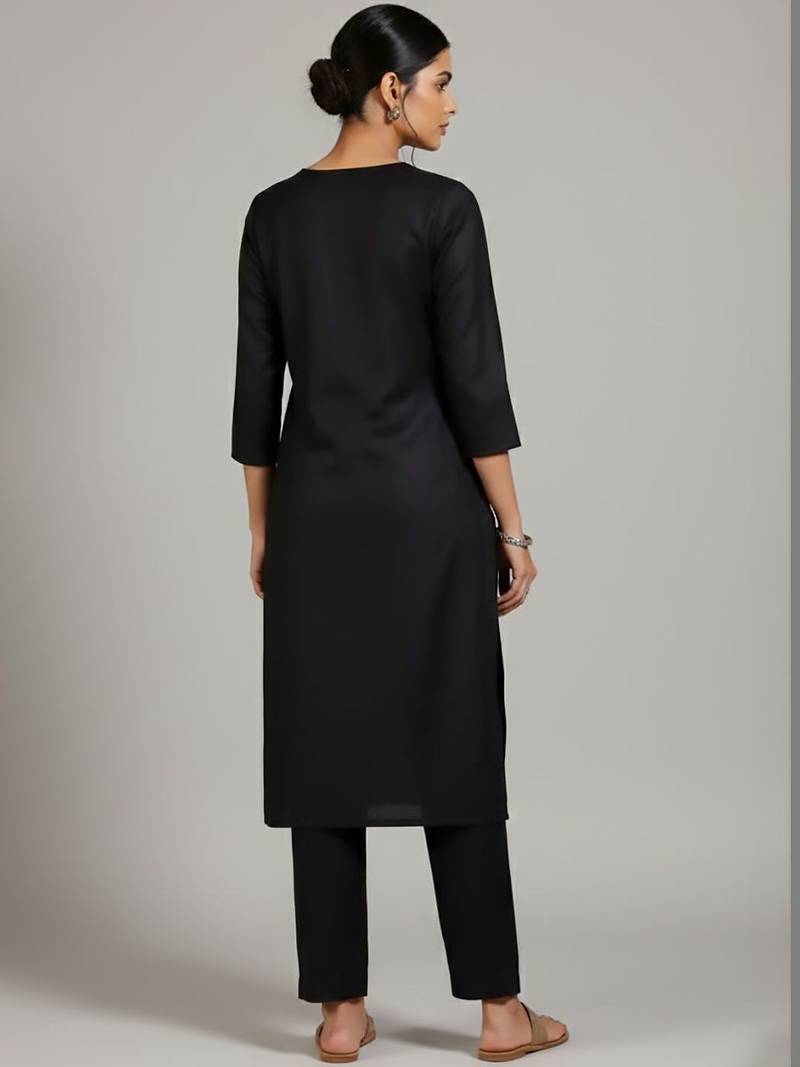 Women Ethnic Motifs Regular Kurta with Trousers & With Dupatta
