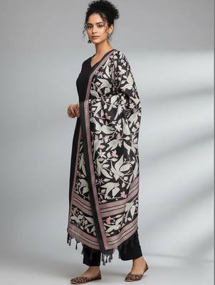 Women Ethnic Motifs Regular Kurta with Trousers & With Dupatta 2