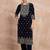 Women Paisley Printed Regular Velvet Kurta with Trousers