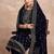 Women Ethnic Motifs Embroidered Regular Thread Work Velvet Kurta with Trousers & With Dupatta