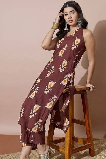 Women Ethnic Motifs Printed Regular Kurta with Palazzos