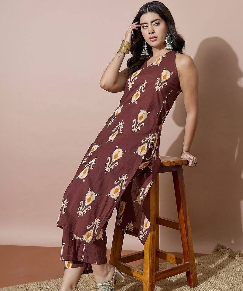 Women Ethnic Motifs Printed Regular Kurta with Palazzos