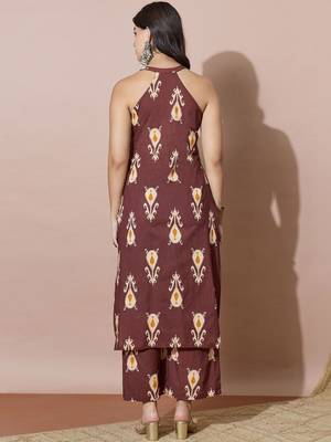 Women Ethnic Motifs Printed Regular Kurta with Palazzos 4
