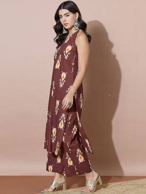 Women Ethnic Motifs Printed Regular Kurta with Palazzos 5