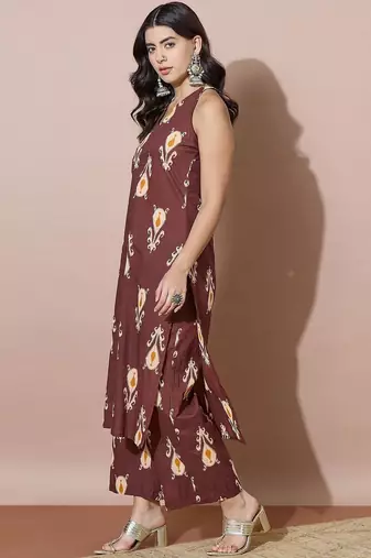 Women Ethnic Motifs Printed Regular Kurta with Palazzos