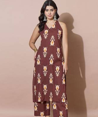 Women Ethnic Motifs Printed Regular Kurta with Palazzos 6