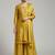 Women Ethnic Motifs Embroidered Regular Thread Work Silk Crepe Kurta with Palazzos & With Dupatta