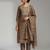 Women Ethnic Motifs Printed Regular Thread Work Kurta with Trousers & With Dupatta