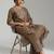 Women Ethnic Motifs Printed Regular Thread Work Kurta with Trousers & With Dupatta
