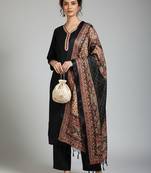 Women Ethnic Motifs Regular Thread Work Kurta with Palazzos & With Dupatta