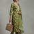 Women Floral Printed Regular Thread Work Kurta with Trousers & With Dupatta