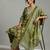Women Floral Printed Regular Thread Work Kurta with Trousers & With Dupatta