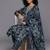 Women Floral Printed Regular Thread Work Kurta with Trousers & With Dupatta