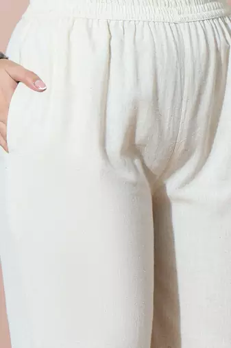 Women Ethnic Motifs Embroidered Regular Thread Work Kurta with Trousers